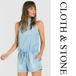 Cloth & Stone denim romper size M EUC
